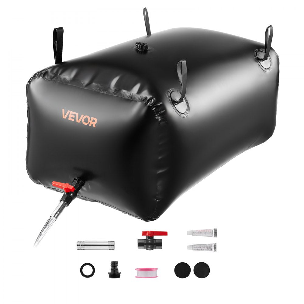 VEVOR Water Storage Bladder, 63.4 Gal Collapsible Water Storage Bag, Wear-Resistant 1000D PVC Soft Waters Bag