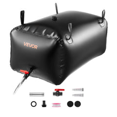 VEVOR Water Storage Bladder, 63.4 Gal Collapsible Water Storage Bag, Wear-Resistant 1000D PVC Soft Waters Bag