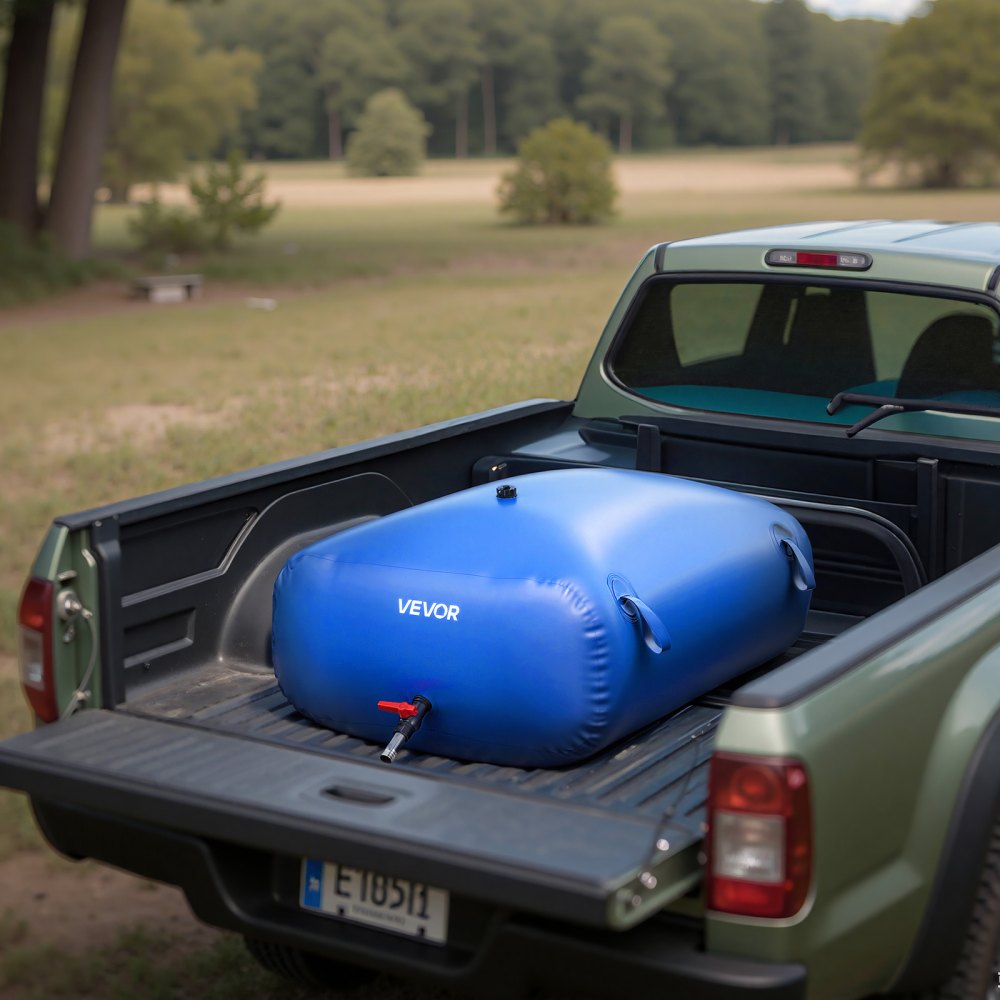 VEVOR Water Storage Bladder, 87.2 Gal Collapsible Water Storage Bag, Wear-Resistant 1000D PVC Soft Waters Bag