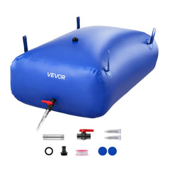 VEVOR Water Storage Bladder, 87.2 Gal Collapsible Water Storage Bag, Wear-Resistant 1000D PVC Soft Waters Bag