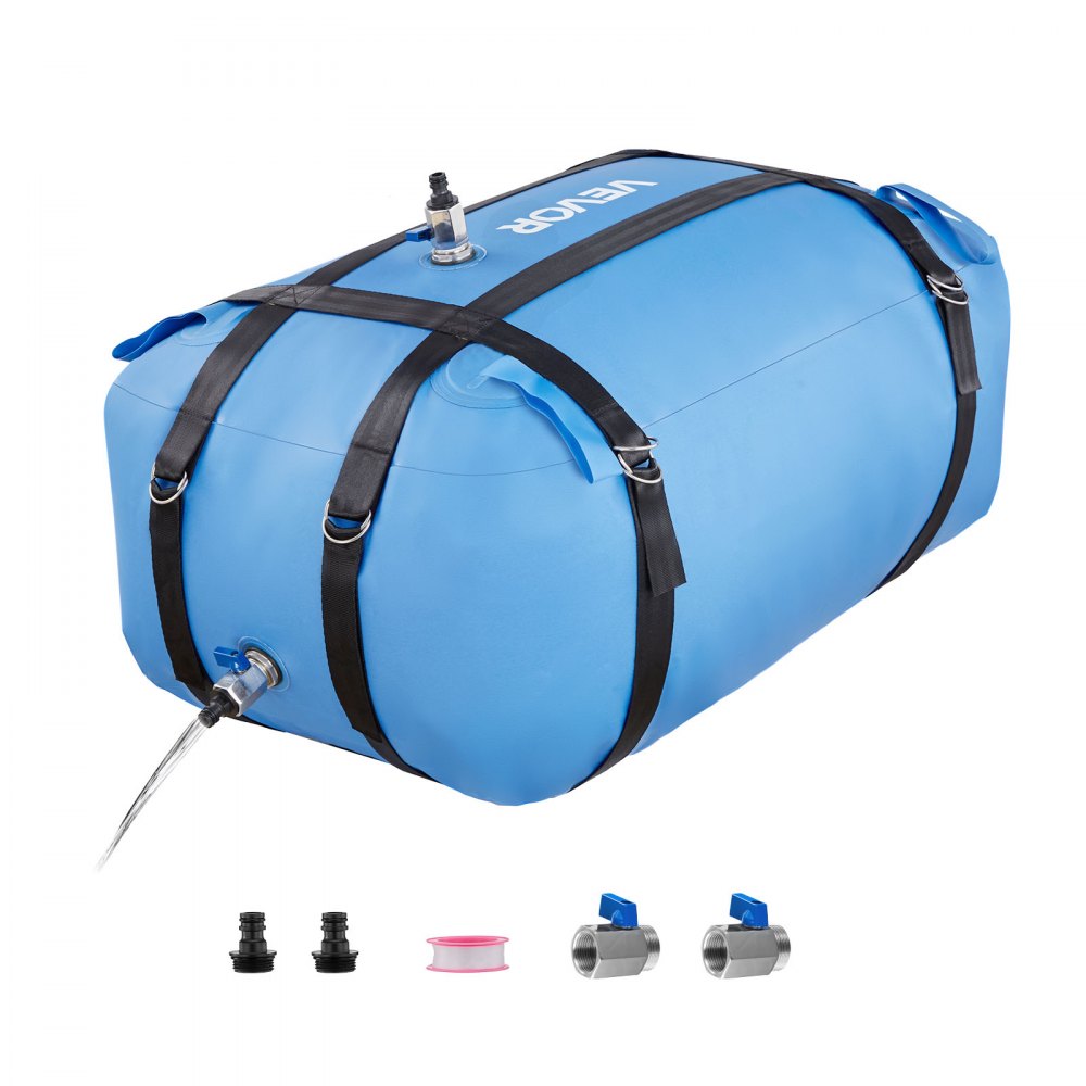 VEVOR Water Storage Bladder, 35 Gallon Large Capacity TPU Soft Water Bag, Portable & Collapsible Water Storage