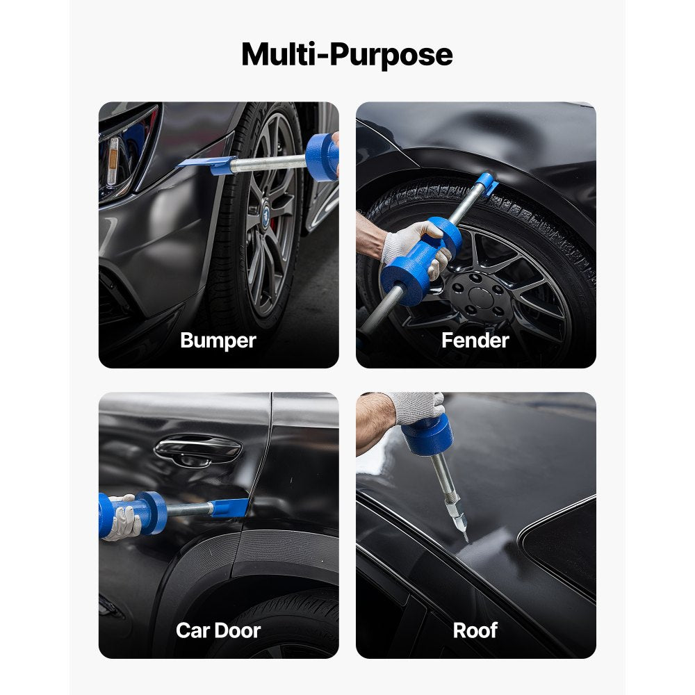 VEVOR Dent Puller Kit, 13 lbs 14-in-1 Slide Hammer Dent Removal Kit, Heavy-Duty Auto Body Truck Repair Automotive