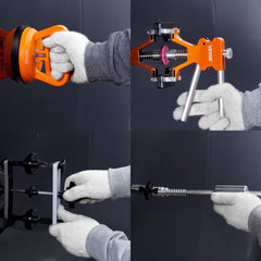 VEVOR 107 PCS Dent Removal Kit, Paintless Dent Repair Kit with Golden Lifter, Bridge Puller, Slide Hammer T-bar Dent