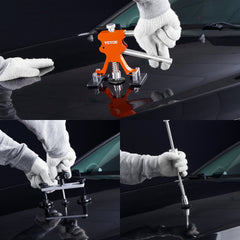 VEVOR 69 PCS Dent Repair Kit, Auto Car Body Paintless Dent Removal Tool Kit, Golden Lifter, Bridge Puller, Slide Hammer