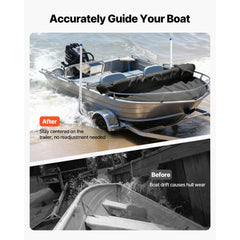 VEVOR Boat Trailer Guides, 30.5 in/47.5 in Height Guide Poles, 2PCS High-Hardness Steel Trailer Guide-Ons, Adjustable