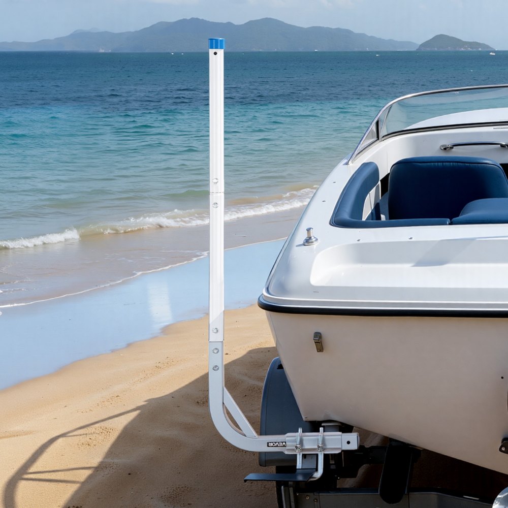 VEVOR Boat Trailer Guides, 30.5 in/47.5 in Height Guide Poles, 2PCS High-Hardness Steel Trailer Guide-Ons, Adjustable