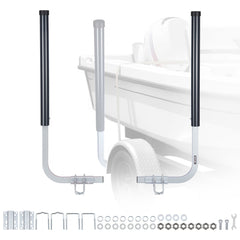 VEVOR Boat Trailer Guides, 40 in/48 in Height Guide Poles, 2PCS High-Hardness Steel Trailer Guide-Ons, Adjustable Guide