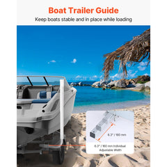 VEVOR Boat Trailer Guide, 48″ Adjustable Design Trailer Guide Poles, 2PCS High-Hardness Steel Trailer Guide-Ons