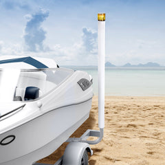 VEVOR Boat Trailer Guide, 65.7 in with LED Light Trailer Guide Poles, 2PCS High-Hardness Steel Guide-Ons, Wide