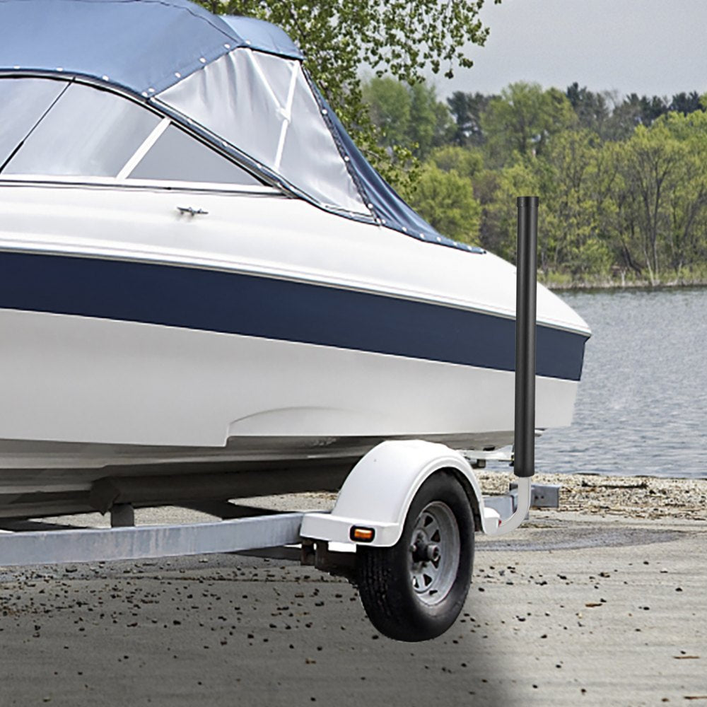 VEVOR Boat Trailer Guide-ons, 40", 2PCS Rustproof Galvanized Steel Trailer Guide ons, Trailer Guides with Black PVC