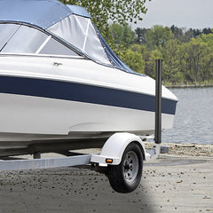 VEVOR Boat Trailer Guide-ons, 40", 2PCS Rustproof Galvanized Steel Trailer Guide ons, Trailer Guides with Black PVC