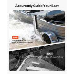 VEVOR Boat Trailer Guides, 18.5 in/20.5 in Height Adjustable Trailers Guide, 2PCS Thickened High-Duty Steel Trailer