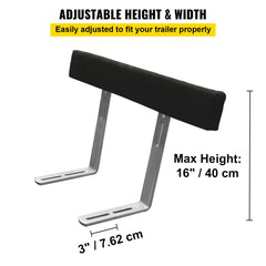 VEVOR Boat Trailer Guide-ons, 48", 2 PCS Rustproof Steel Trailer Guide ons, Trailer Guides with Carpet-Padded Boards