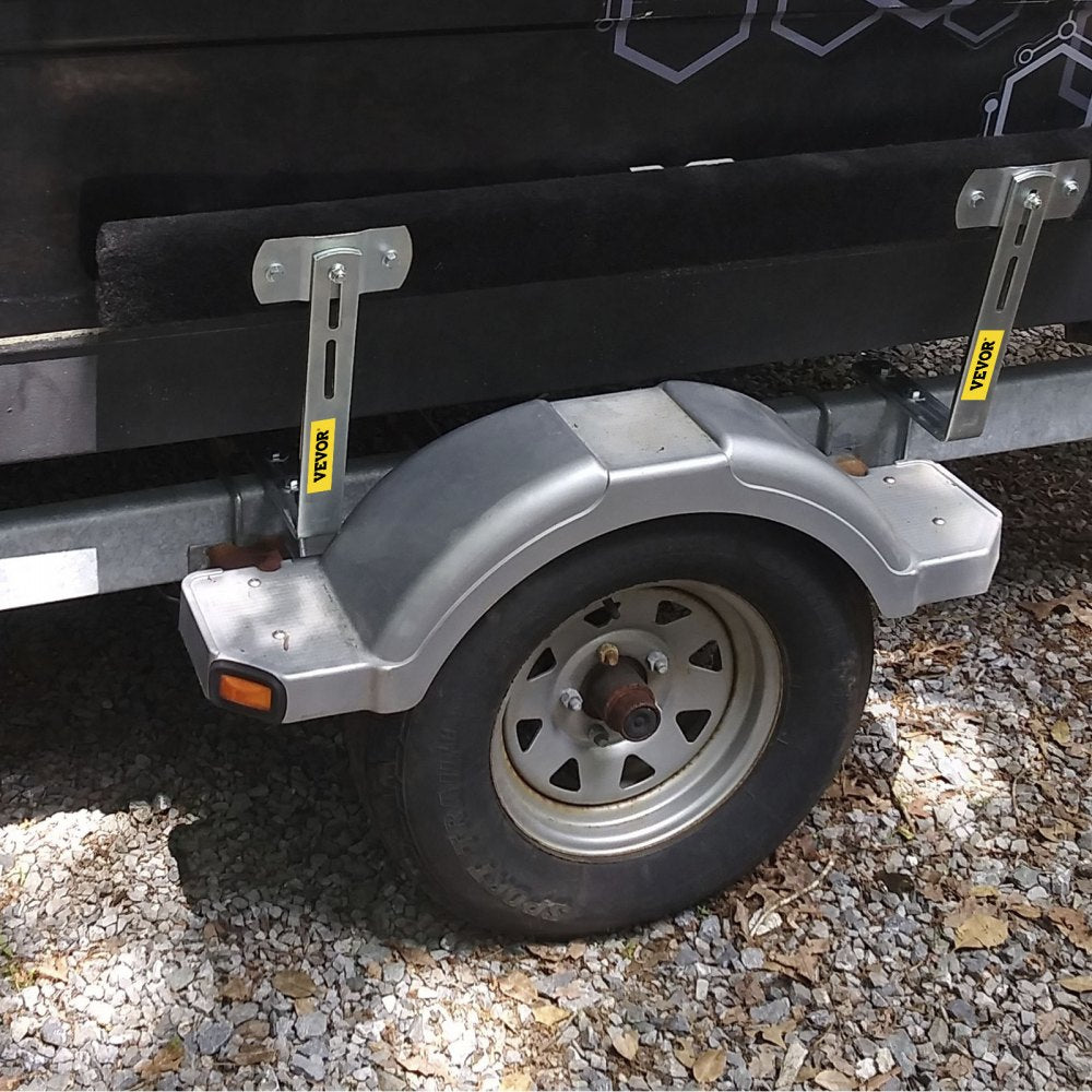 VEVOR Boat Trailer Guide-ons, 48", 2 PCS Rustproof Steel Trailer Guide ons, Trailer Guides with Carpet-Padded Boards