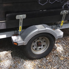 VEVOR Boat Trailer Guide-ons, 48", 2 PCS Rustproof Steel Trailer Guide ons, Trailer Guides with Carpet-Padded Boards