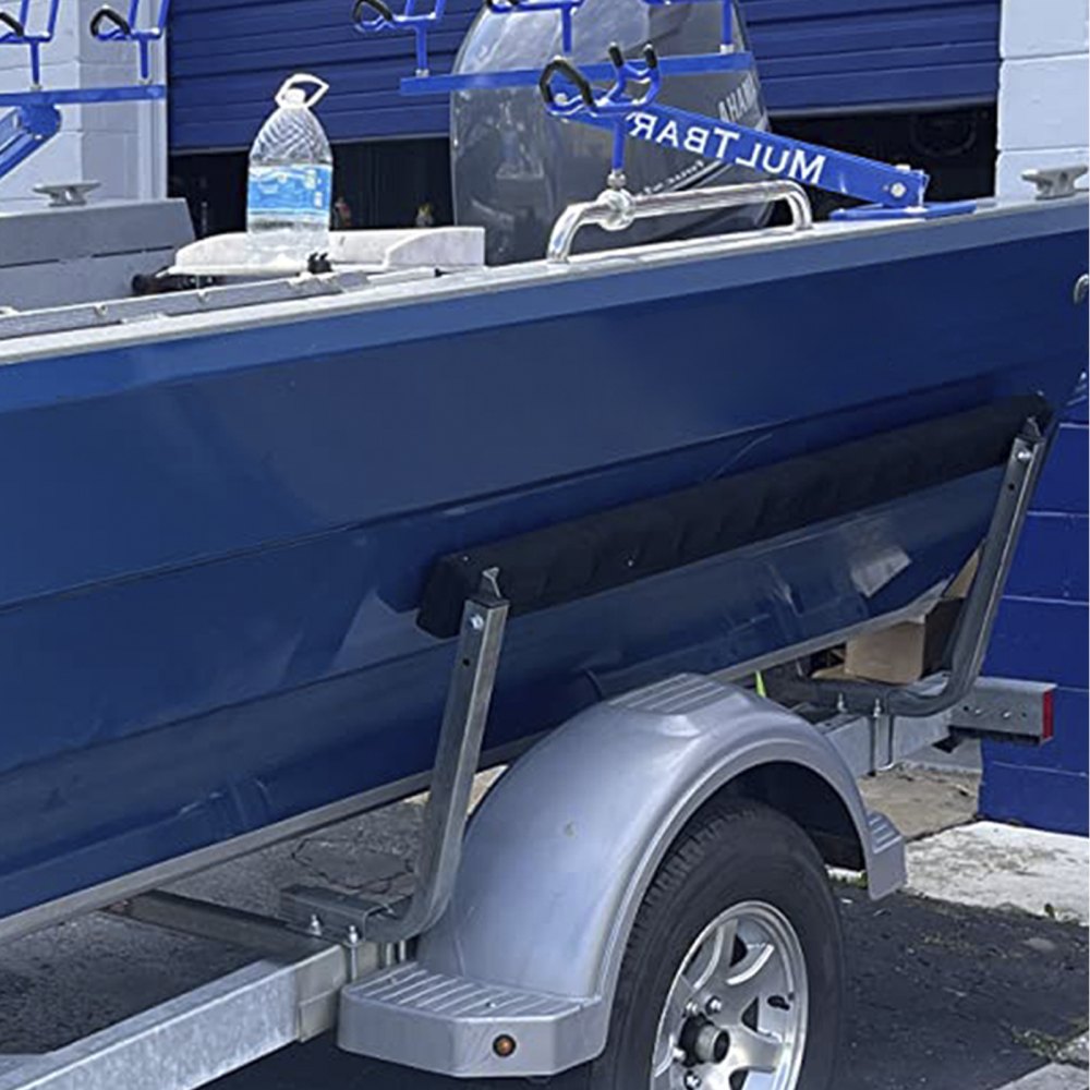 VEVOR Boat Trailer Guide-ons, 2 PCS Rustproof Steel Trailer Guide ons, Trailer Guides with Carpet-Padded Boards