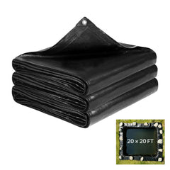 VEVOR 20 x 20 ft Pond Liner, 14 Mil Thickness, 3-Layer Reinforced PE Fish Koi Pond Liner for Outdoor Ponds, with Hemmed