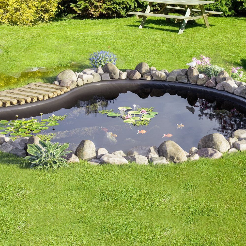 VEVOR Pond Liner, 20 x 25 ft 45 Mil Thick, Pliable EPDM Material Pond Skins, Easy Cutting Underlayment for Fish or Koi