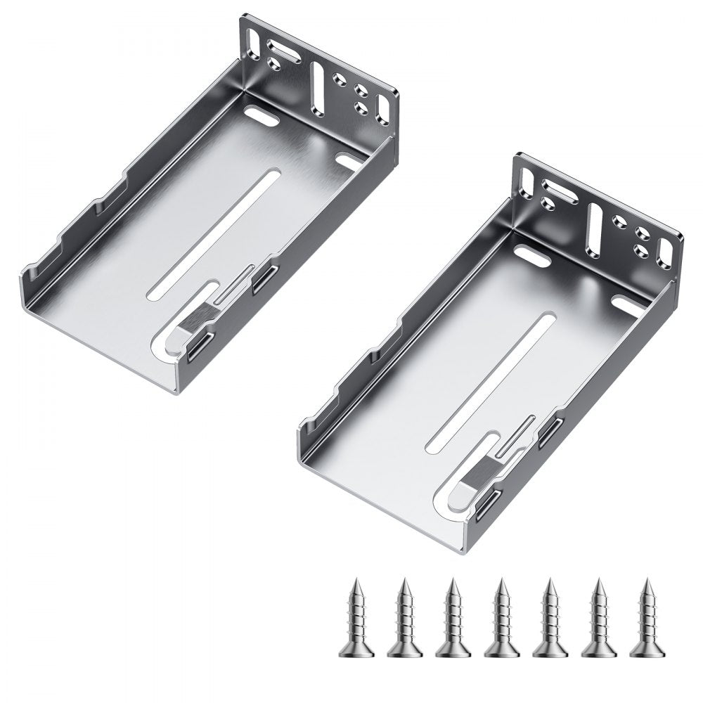 VEVOR Drawer Slides Brackets, 10 Pairs Drawer Rails for 100 LBS Side Mount Ball Bearing Rail, Heavy Duty Cabinet Drawer