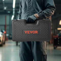 VEVOR Pull and Press Sleeve Kit, 26 PCS, Steel Bush Removal Insertion Sleeve Tools with Carrying Case, Compatible with