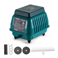 VEVOR Linear Air Pump, 1110 GPH Air Flow, Septic Aerator Pump, Aeration System for 10 ft Deep Ponds, Fit for Septic