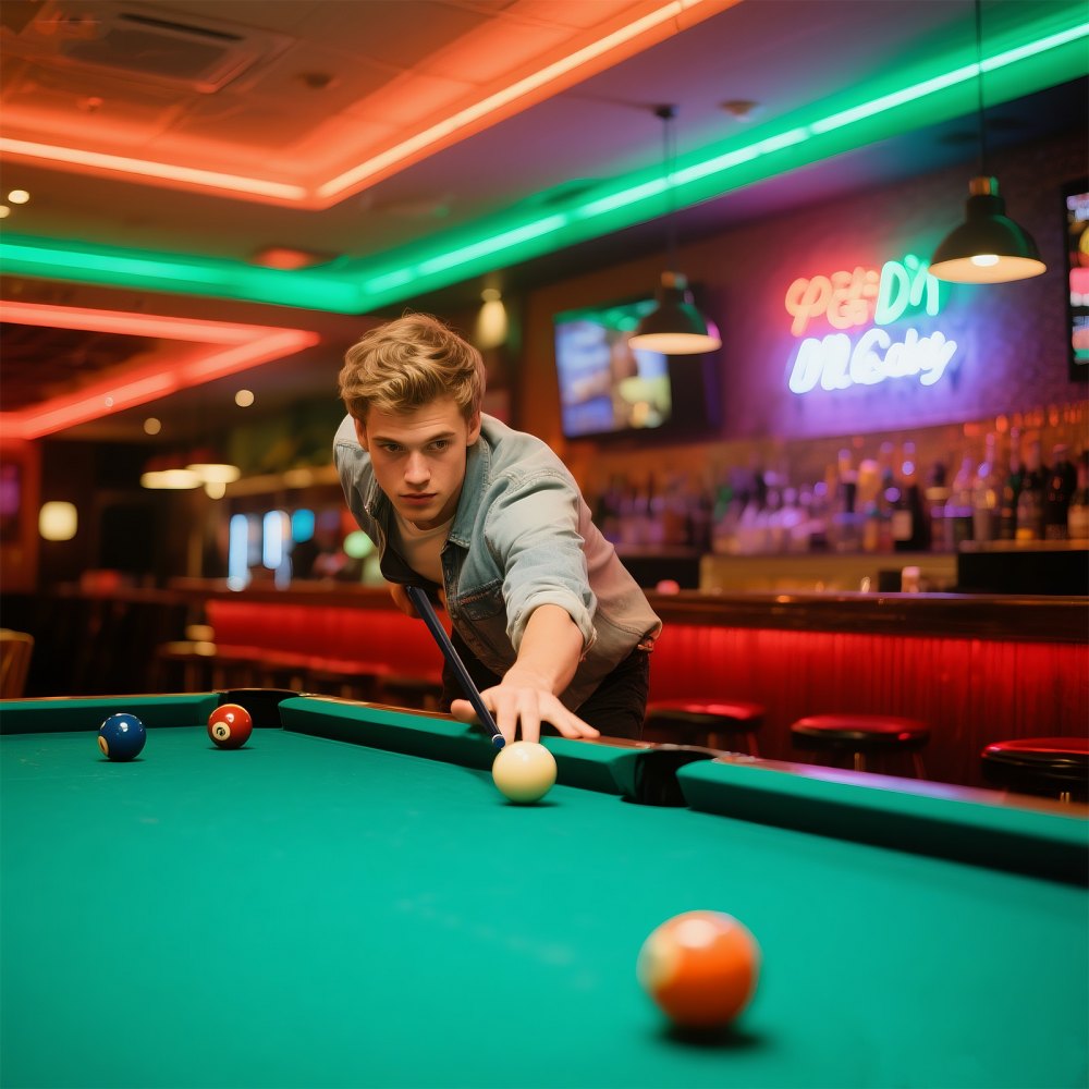VEVOR Pool Cue, 1 Piece Jump Break Cue, 58 inch & 19.5 oz Break Cues Pool Stick, Breaks Stick with Carbon Fiber Shaft &
