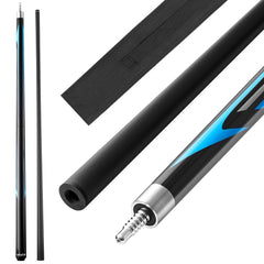 VEVOR Pool Cue, 1 Piece Jump Break Cue, 58 inch & 19.5 oz Break Cues Pool Stick, Breaks Stick with Carbon Fiber Shaft &