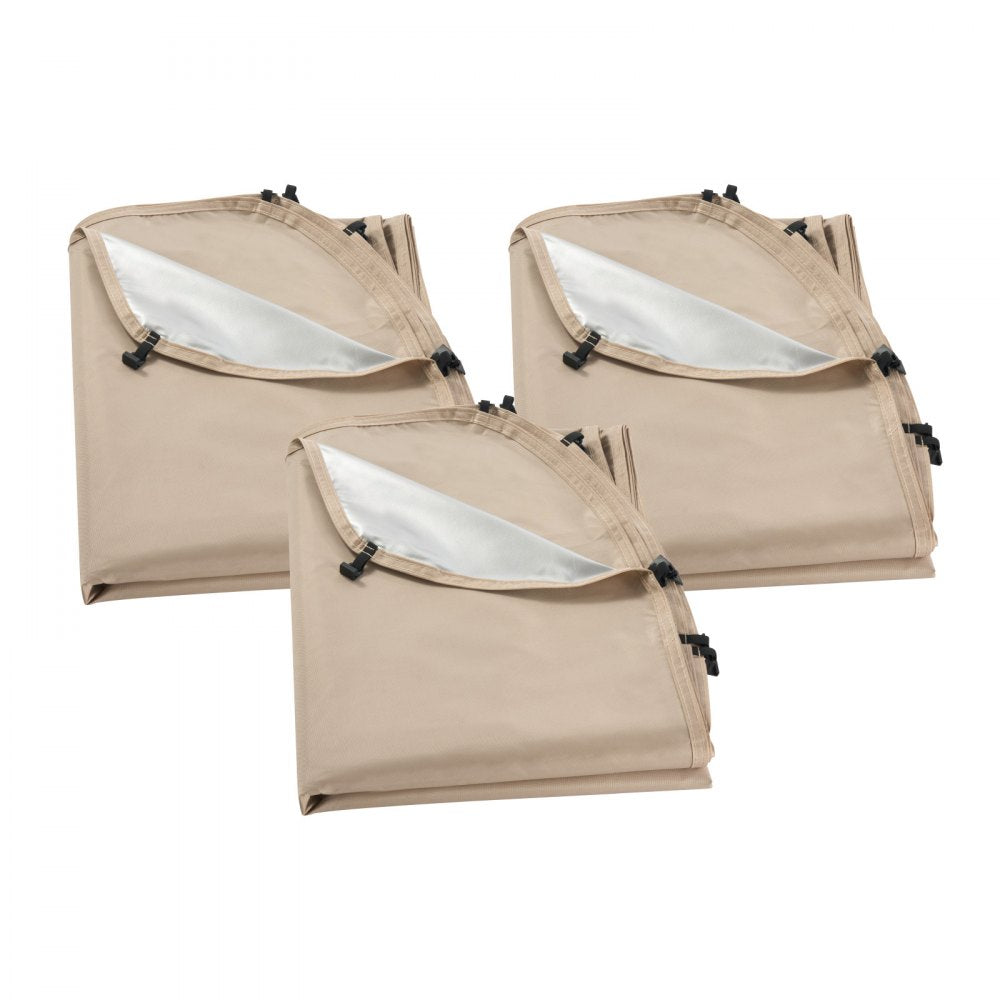 VEVOR Sun Shade Sail Canopy Covers, Fit for 15 x 13.8 ft Screen House Tent, Sun Protection, 5.51 x 5.25 ft 300D Oxford