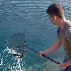 VEVOR Fishing Net, Foldable Landing Nets with Telescopic Handle, Portable Lightweight and Stronger 6063 Aluminum Fish