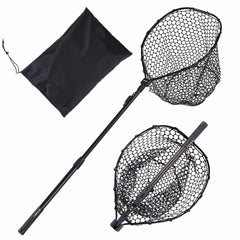 VEVOR Fishing Net, Foldable Landing Nets with Telescopic Handle, Portable Lightweight and Stronger 6063 Aluminum Fish