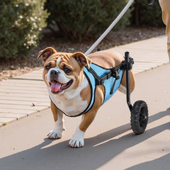 VEVOR Dog Wheelchair for Back Legs, Adjustable 2 Wheels Pet Wheelchair, Lightweight Dog Cart with Shock-Absorbing