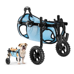 VEVOR Dog Wheelchair for Back Legs, Adjustable 2 Wheels Pet Wheelchair, Lightweight Dog Cart with Shock-Absorbing