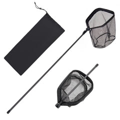 VEVOR Fishing Net, Foldable Landing Nets with Telescopic Handle, Portable Lightweight Carbon Fiber Long Fish Gear