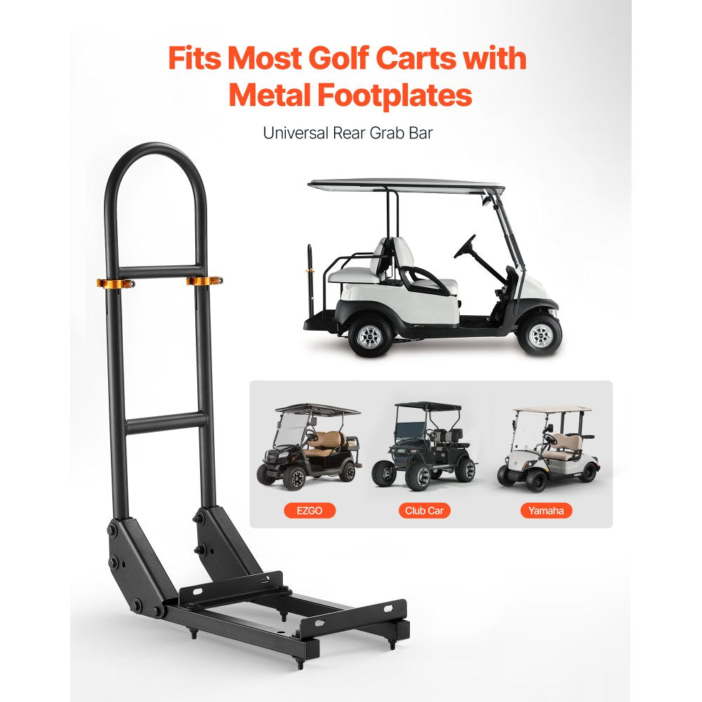 VEVOR Golf Cart Grab Bar, 17.7 x 9.3 x 35.6 Inch, Compatible with Most Golf Carts with Metal Footplates, No