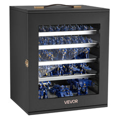 VEVOR Miniatures Storage Case, Warhammer Carrying Case Fits for 2500-3500 Scale Models, Wooden Miniatures Display