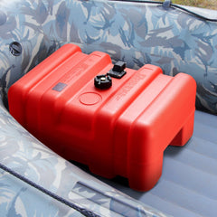 VEVOR Portable Fuel Tank, 12 Gallon/55L, Plastic Outboard Marine Tank with Hose, Easy to Carry for Yacht, Fishing, Deck