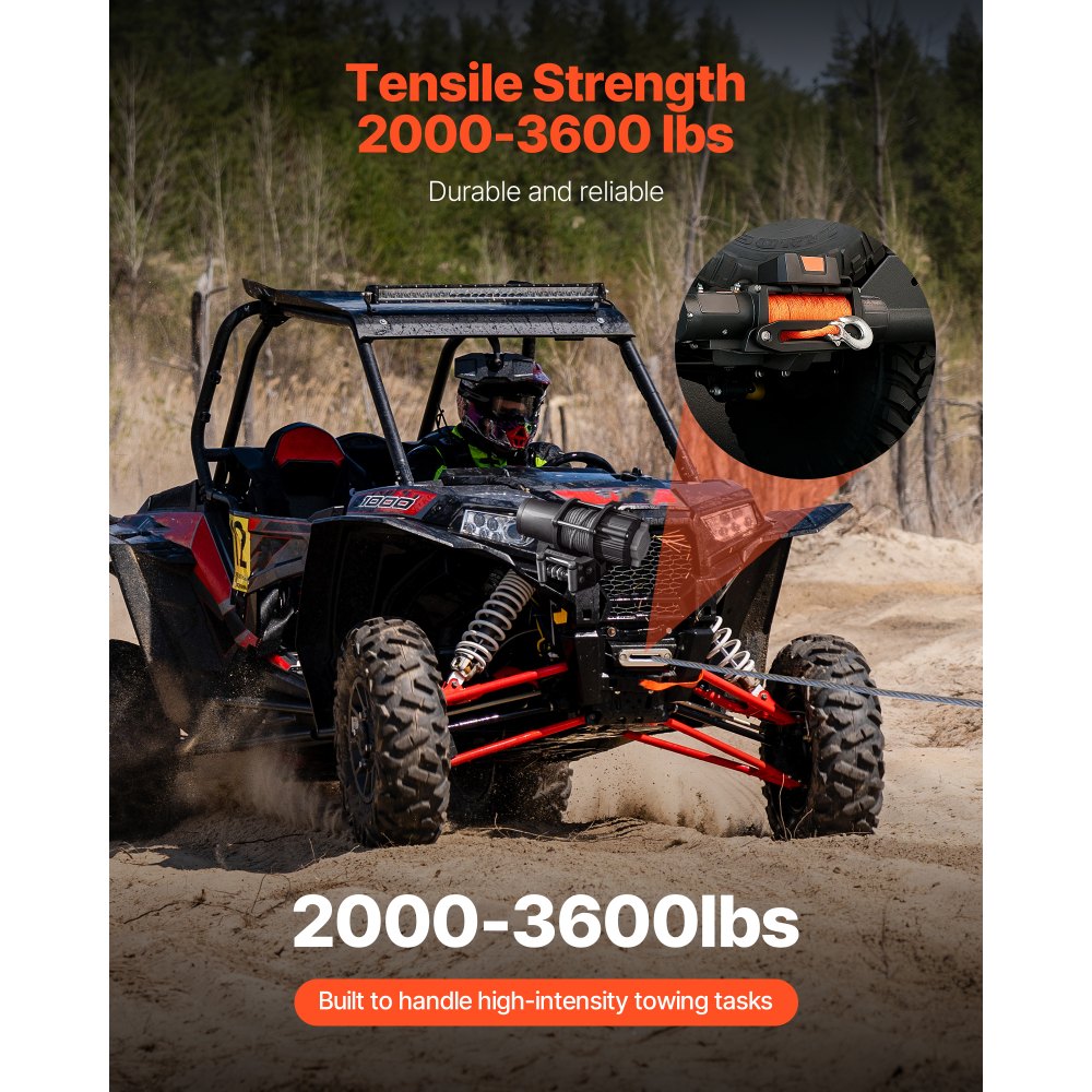 VEVOR Winch Mount, Winch Capacity of 2000-3600 lbs, Trailer Hitch Winch Mount for Select Polaris Sportsman Models (2009