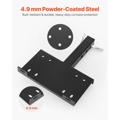 VEVOR Winch Mount, 15000 lbs / 6803 kg Load Capacity, Trailer Hitch Winch Mount with 50.8 mm Receiver, 2 Mounting Hole
