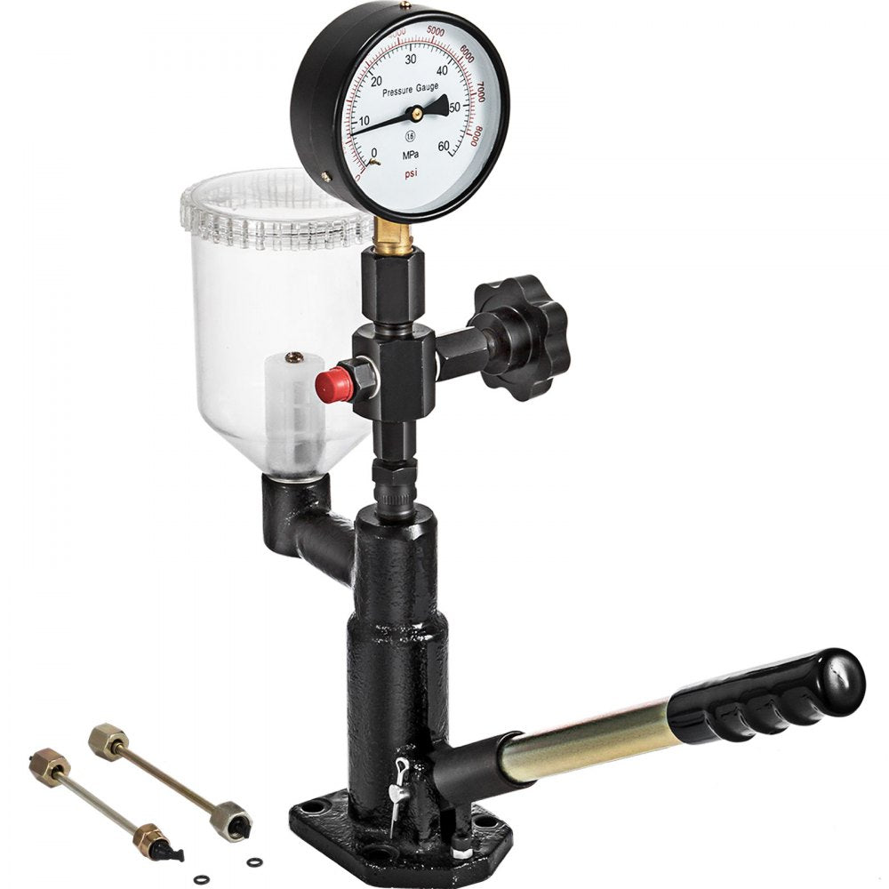 Vevor Diesel Injector Tester with Dual Scale Gauge, 400Bar/6000PSI, for Accurate Pressure Adjustment & Nozzle