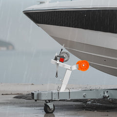 VEVOR Boat Trailer Winch Stand with Roller, 1200 lbs Winch & 2 in x 25 ft Winch Strap, Boat Winch Mount with U-Bolt for