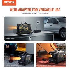 VEVOR 8KW Diesel Heater, 12V/24V All in One Diesel Air Heater, Bluetooth APP Control, Remote Control and Display