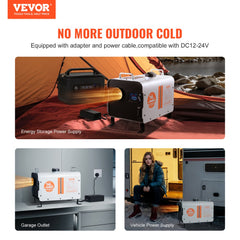 VEVOR 8KW Diesel Heater, 12V/24V All in One Diesel Air Heater, with Bluetooth APP Control, Remote Control and Display