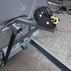 VEVOR Hand Winch, 1200 lbs Pulling Capacity, Boat Trailer Winch Heavy Duty Rope Crank with 23 ft Polyester Strap and