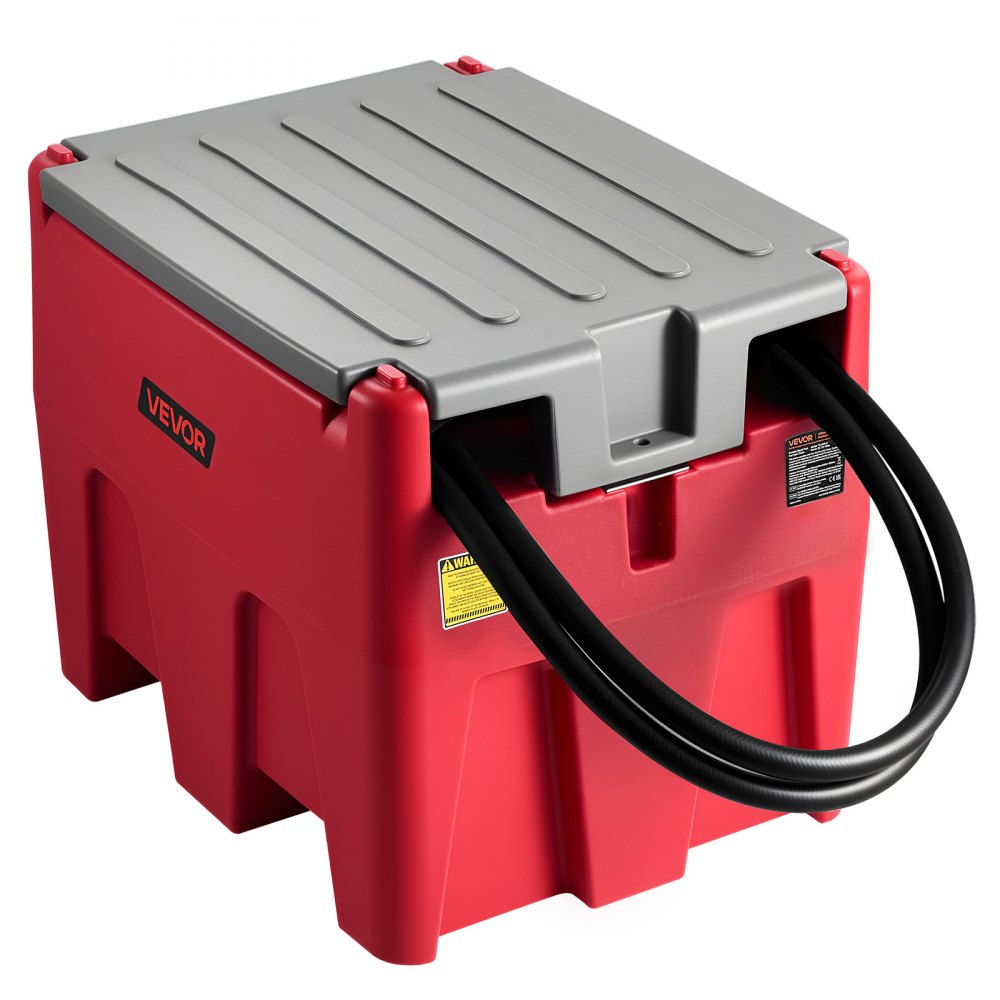 VEVOR Portable Diesel Tank, 58 Gallon Capacity & 10.6 GPM Flow Rate, Fuel Tank with 12V Electric Transfer Pump and