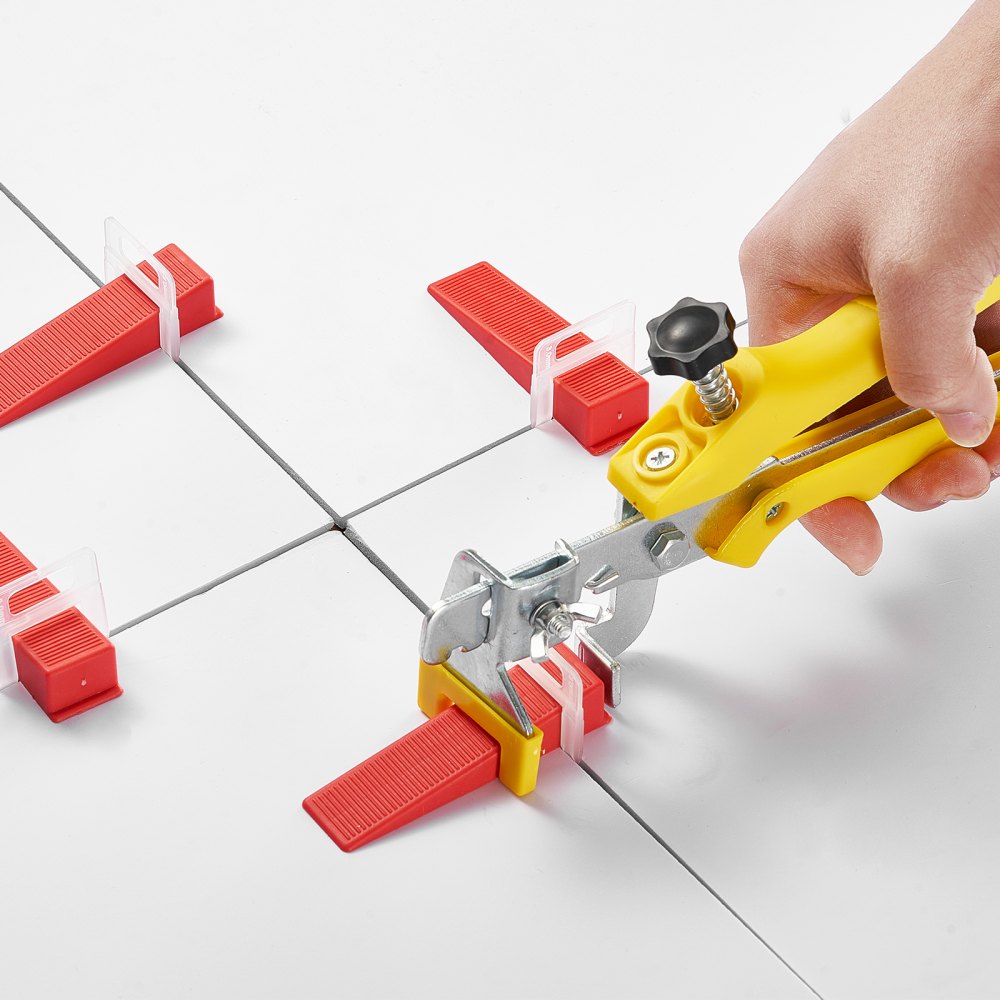 VEVOR Tile Leveling System, 1/8 Inch(3 mm) with 1pc Tile Plier, 700 PCS DIY Tile Leveler Spacers Clips and 200 PCS