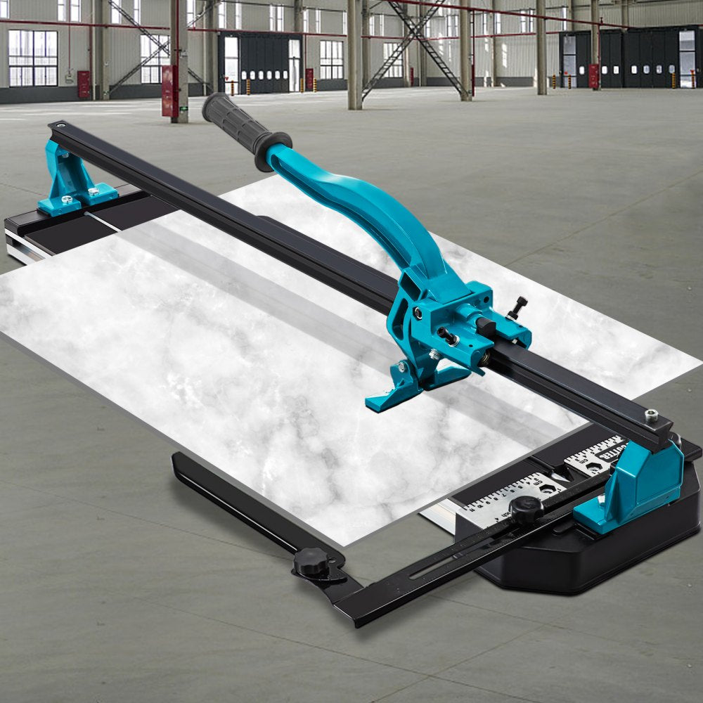 VEVOR Tile Cutter, 48 Inch Manual Tile Cutter, Tile Cutter Tools with Single Rail & Double Brackets, 3/5 in Cap with