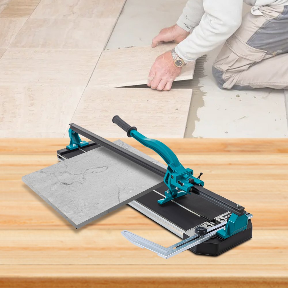 VEVOR Tile Cutter 31 Inch,Manual Tile Cutter Single Rail with Precise Laser Positioning, Alloy Cutter Wheel with