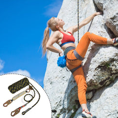 VEVOR Vertical Lifeline Assembly, 0.55'' x 25' Fall Protection Rope with 30 KN Breaking Tension, Polyester Roofing Rope