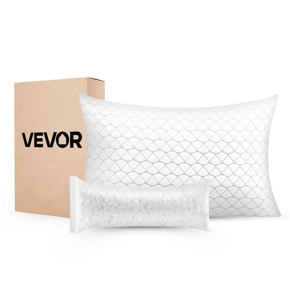 VEVOR Bed Pillow for Sleeping, King Size Luxury Quality Hotel Pillow with Memory Foam Fill, Supportive & Adjustable
