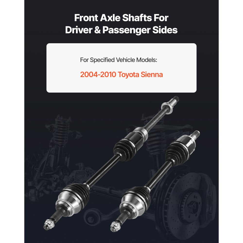 VEVOR CV Axle Shaft Assembly, 2 Pieces Front Left & Right (Driver and Passenger Side), Automotive Replacement CV Joint